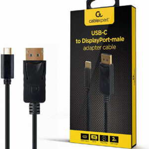 Cablexpert USB 3.1 Cable USB-C male - DisplayPort Μαύρο 2m (A-CM-DPM-01)