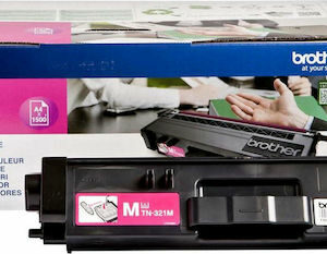 Brother TN-321M Γνήσιο Toner Laser Εκτυπωτή Ματζέντα 1500 Σελίδων (TN-321M)