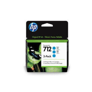 ORIGINAL Μελάνι Inkjet HP 712 Cyan 3-Pack (3ED77A) (HP3ED77A)
