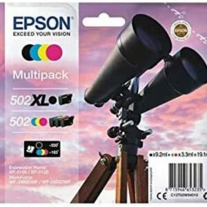 Epson Multipack 4 Colours 502 XL BK  502 CMY C13T02W94020 (BK Dry)
