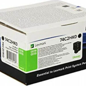 ORIGINAL TONER Lexmark 74C2HK0 Laser Εκτυπωτή Μαύρο High Yield Return Program 20000 Σελίδων