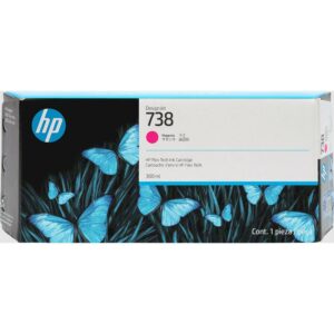 HP 738 Γνήσιο Μελάνι Εκτυπωτή InkJet Ματζέντα (676M7A) 300ml