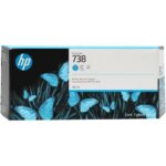 HP 738 Γνήσιο Μελάνι Εκτυπωτή InkJet Κυανό (676M6A) 300ml