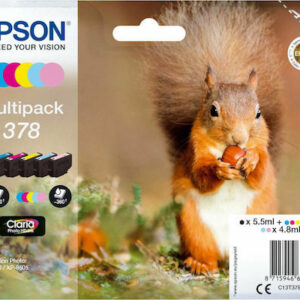 Epson 378 Γνήσιο Πακέτο 6 Μελανιών Εκτυπωτή InkJet Ανοιχτό Κυανό / Ανοιχτό Ματζέντα / Κίτρινο / Κυανό / Ματζέντα / Μαύρο (C13T37884010)