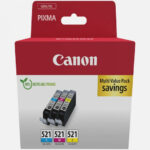 ORIGINAL Canon Μελάνι Inkjet CLI-521 CMY Multipack (2934B015)