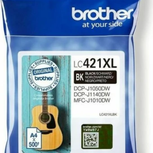 Brother LC421XLBK Γνήσιο Μελάνι Εκτυπωτή InkJet Μαύρο (LC-421XLBK)