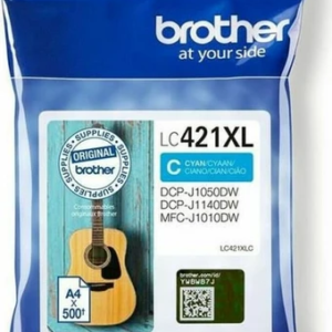 Brother LC421XLC Γνήσιο Μελάνι Εκτυπωτή InkJet Κυανό (LC-421XLC)