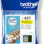 Brother LC421Y Γνήσιο Μελάνι Εκτυπωτή InkJet Κίτρινο (LC-421Y)