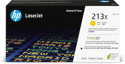 HP 213X Yellow W2132X Γνήσιο Toner Laser Εκτυπωτή 6000 Σελίδων