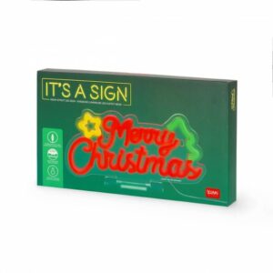 LEGAMI ΧΡΙΣΤΟΥΓΕΝΝΙΑΤΙΚΗ ΠΙΝΑΚΙΔΑ ΜΕ ΦΩΣ - NEON LED - IT'S A SIGN MERRY XMAS NEL0004