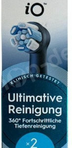 Oral-B Io Ultimate Cleaning Ανταλλακτικές Κεφαλές για Ηλεκτρική Οδοντόβουρτσα 2τμχ (5183786000)