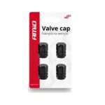 ΚΑΠΑΚΙΑ ΒΑΛΒΙΔΩΝ ΑΛΟΥΜΙΝΙΟΥ ΜΑΥΡΑ AMIO – 4 ΤΕΜ.  02237