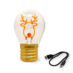 LEGAMI ΧΡΙΣΤΟΥΓΕΝΝΙΑΤΙΚΟΣ ΛΑΜΠΤΗΡΑΣ - LIGHTBULB-SHAPED LAMP - REINDEER (ΤΑΡΑΝΔΟΣ) CLB0002