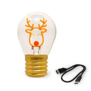 LEGAMI ΧΡΙΣΤΟΥΓΕΝΝΙΑΤΙΚΟΣ ΛΑΜΠΤΗΡΑΣ - LIGHTBULB-SHAPED LAMP - REINDEER (ΤΑΡΑΝΔΟΣ) CLB0002