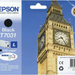 Epson T7031L Γνήσιο Μελάνι Εκτυπωτή InkJet Μαύρο (C13T70314010)