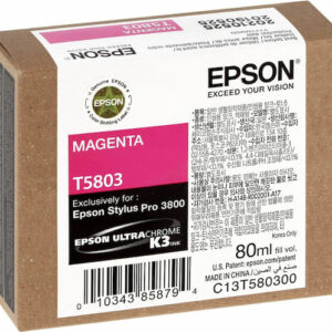 Epson Γνήσιο Μελάνι Εκτυπωτή InkJet Ματζέντα (C13T580300)