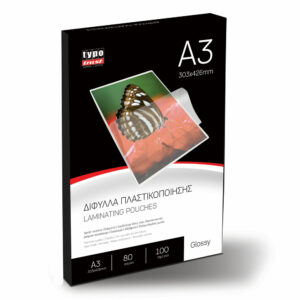 Δίφυλλα πλαστικοποίησης Α3 (303x426) 80 microns LP03080 100τεμ.