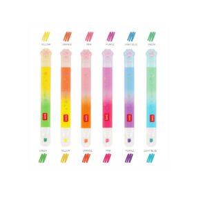 Legami Σετ 6τμχ Μαρκαδόρων Υπογράμμισης με Διπλή Μύτη - 1 Μύτη Neon+ 1 Μύτη Pastel Χρώμα MHL0002