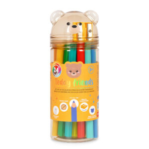 LEGAMIΞΥΛΟΜΠΟΓΙΕΣ ΚΑΙ ΞΥΣΤΡΑ SET 24 COLOURING PENCIL - TEDDY BEAR TDP0001