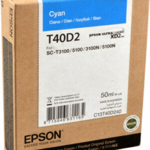 Epson Singlepack UltraChrome XD2 Γνήσιο Μελάνι Εκτυπωτή InkJet Κυανό (C13T40D240)