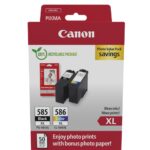 Canon PG-585XL / CL-586XL Γνήσιο Photo Value Pack με 2 Μελάνια Εκτυπωτή InkJet Μαύρο / Πολλαπλό (Color) (6204C005)