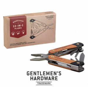 Gentlemen's Hardware Multitools Plier Multi-Tool KraftWood 12-in-1 Titanium Finish GEN627