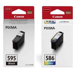 Canon PG-595 / CL-586 Γνήσιο Photo Value Pack με 2 Μελάνια Εκτυπωτή InkJet Μαύρο / Πολλαπλό (Color) (7171C004)