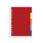 METRON Διαχωριστικά πλαστικά Α4 5 Χρωμάτων (04688)