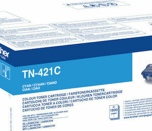 Brother TN-421C Γνήσιο Toner Laser Εκτυπωτή Κυανό 1800 Σελίδων TN-421C