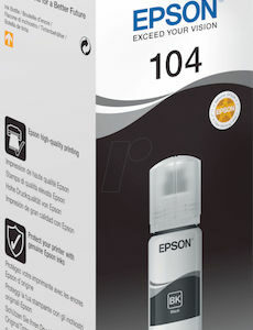 Epson 104 Γνήσιο Μελάνι Εκτυπωτή InkJet Μαύρο (C13T00P140)