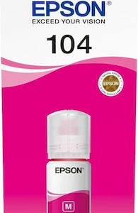 Epson 104 Γνήσιο Μελάνι Εκτυπωτή InkJet Ματζέντα (C13T00P340)