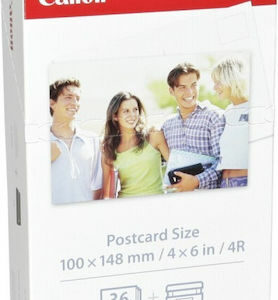 Canon KP-36IP Φωτογραφικό Χαρτί Gloss A6 (10x15) για Εκτυπωτές Θερμικής Εξάχνωσης/Μεταφοράς 36 Φύλλα (7737A001)