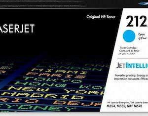 HP 212A Γνήσιο Toner Laser Εκτυπωτή Κυανό 4500 Σελίδων (W2121A)