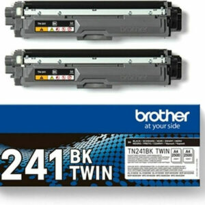 Brother 241 Γνήσιο Multipack Toner Laser Εκτυπωτή Μαύρο 2τμχ (TN-241BKTWIN)