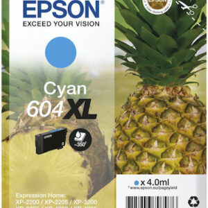 Epson 604XL Γνήσιο Μελάνι Εκτυπωτή InkJet Κυανό (C13T10H24010)