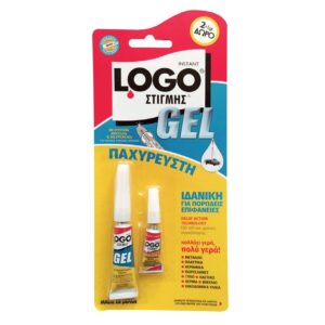 Logo Κόλλα GEL Στιγμής 2τμχ 2+1gr