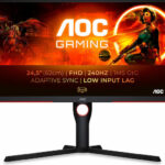 AOC 25G3ZM/BK VA Gaming Monitor 24.5" FHD 1920x1080 240Hz με Χρόνο Απόκρισης 1ms GTG