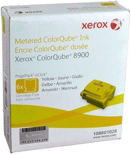 Xerox ColorQube 8900 Γνήσιο Μελάνι Εκτυπωτή InkJet Κίτρινο (108R01028)